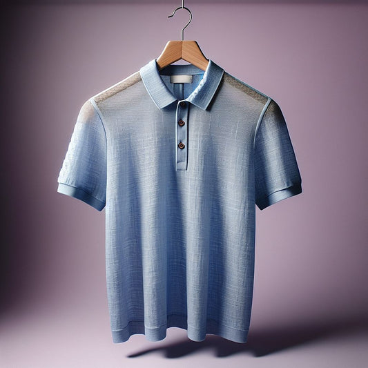 Refined and Elegant Light Blue Polo Shirt
