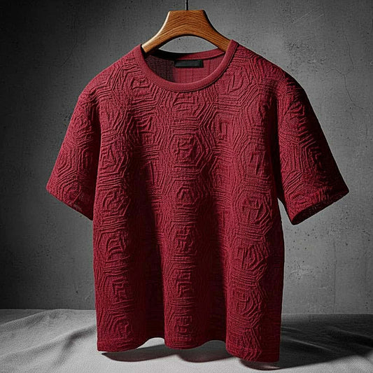 Rich Textured Red T-Shirt