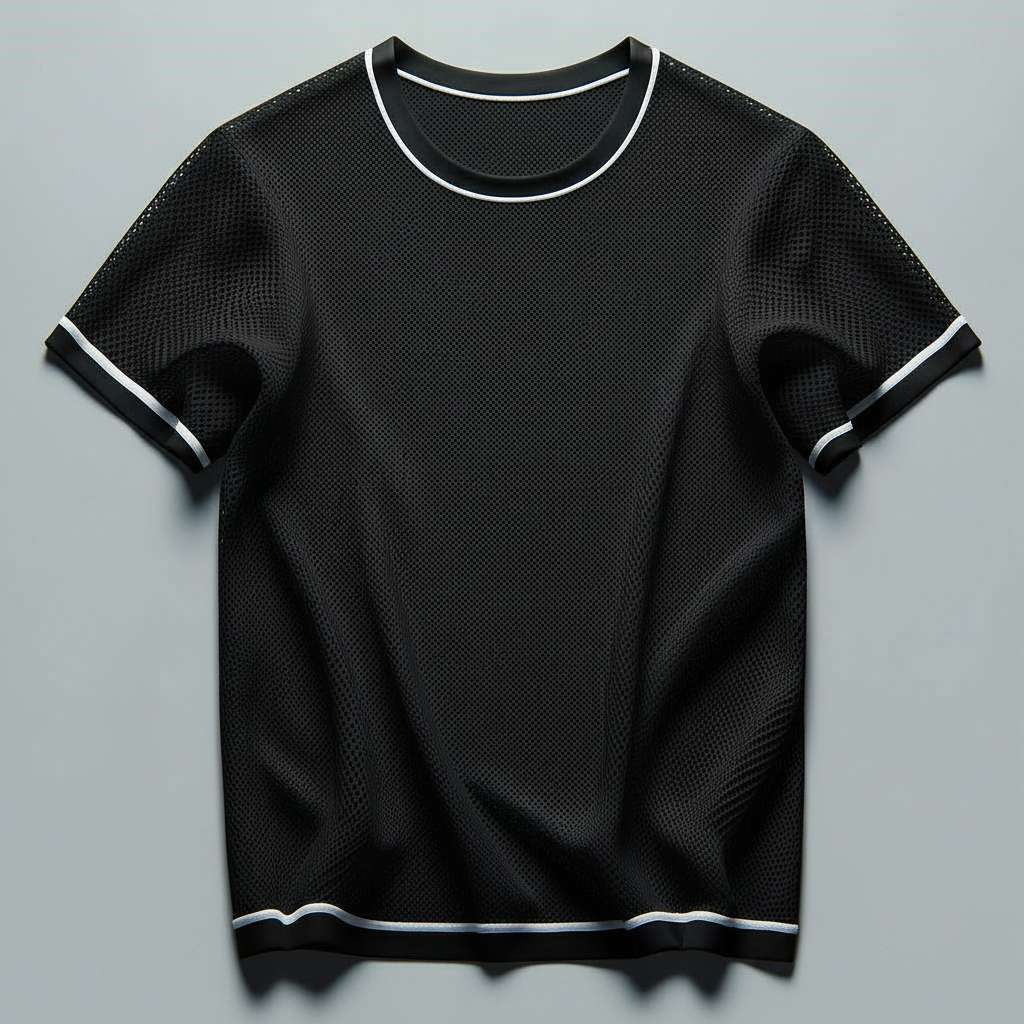 Mesh Sport T-Shirt - Black
