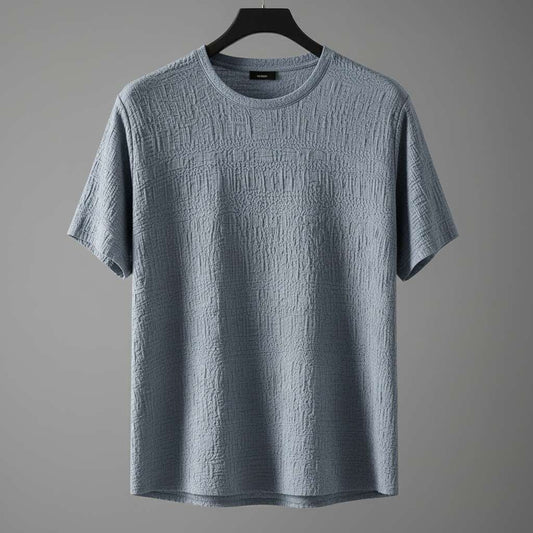 Gray Textured T-Shirt for Casual Style