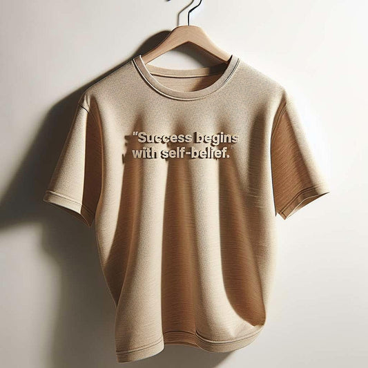 Beige Self-Belief T-Shirt