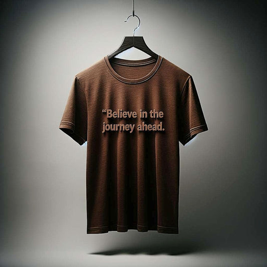 Believe in the journey ahead Brown T-Shirt