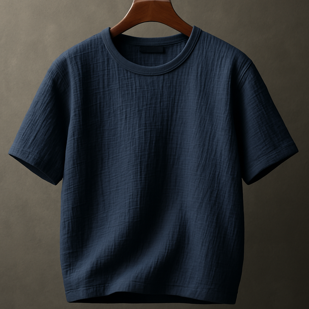 Sophisticated and Versatile Navy Blue T-Shirt