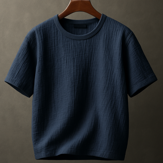 Sophisticated and Versatile Navy Blue T-Shirt