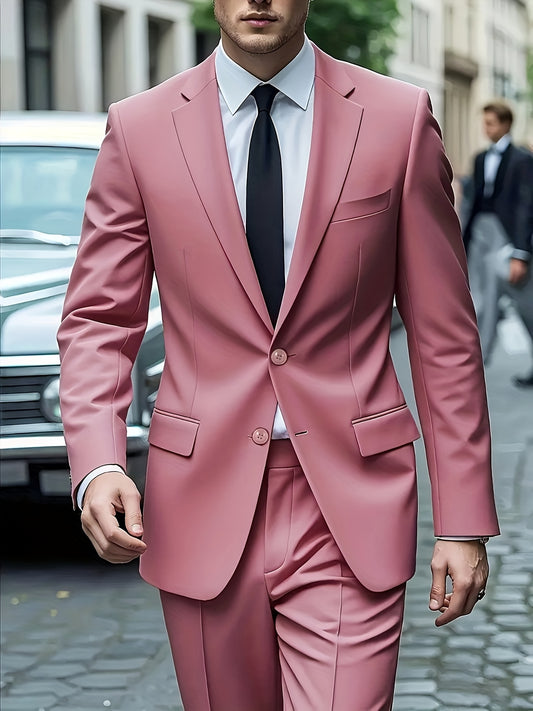 [Stylish Men's Suit] Stylish Men's Casual Suit Set | Spring, Autumn, Winter | Formal Outings, Business Trips